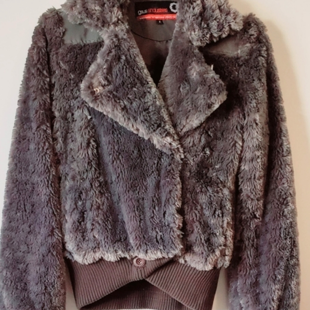 Gsus Sindustries Faux Fur Fashion Coat